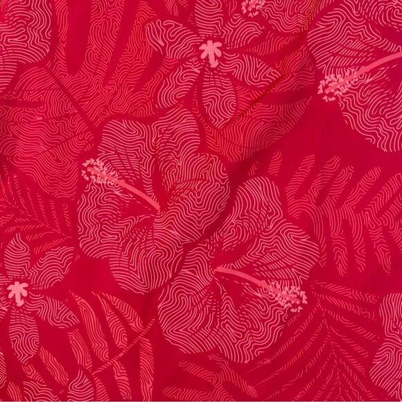 Rip Skirt Hawaii Pink Floral Hibiscus Design Wrap Skirt Size Medium - Picture 5 of 11